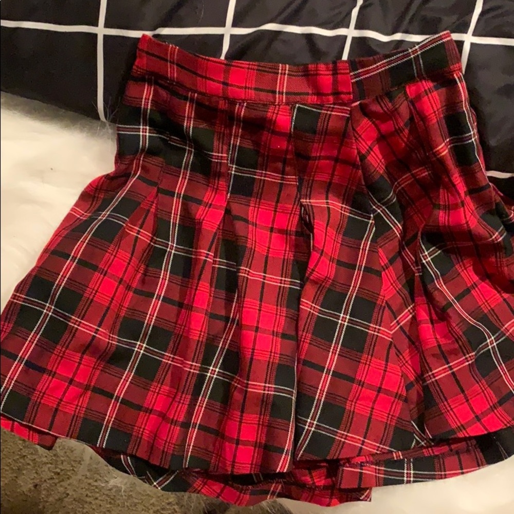 H&M Plaid Mini Skirt